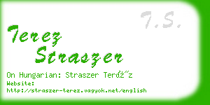 terez straszer business card